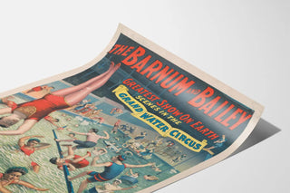 Vintage Poster of Barnum & Bailey Aquatic Circus