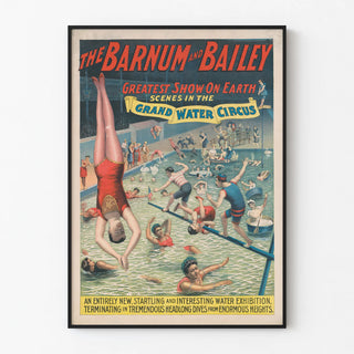Vintage Poster of Barnum & Bailey Aquatic Circus