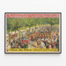 Vintage Barnum & Bailey Menagerie Jungle Realistic Poster — framed artwork on a wall