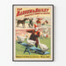 Vintage poster of Barnum & Bailey Circus with clown and trained animals