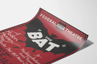 Vintage Theater Poster Federal - The Bat, Modern Mystery