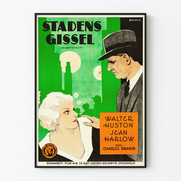 Vintage Decorative Poster The Beast of the City