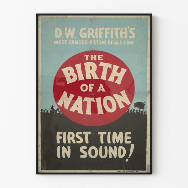 Vintage poster The Birth of a Nation by D.W. Griffith