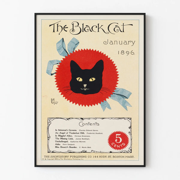Vintage Poster The Black Cat - January 1896