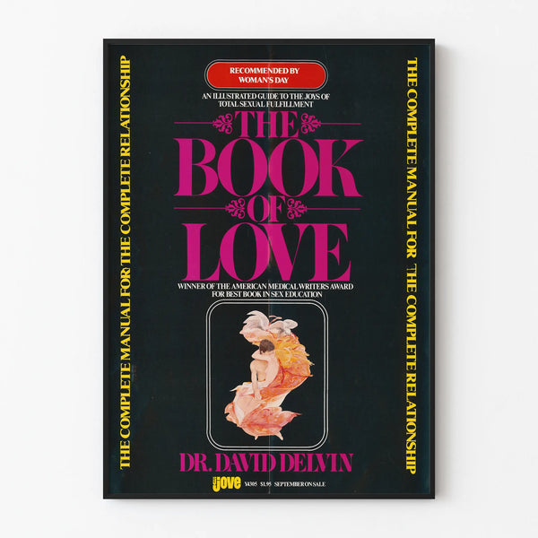 Vintage poster The Book of Love - Retro and elegant wall decoration