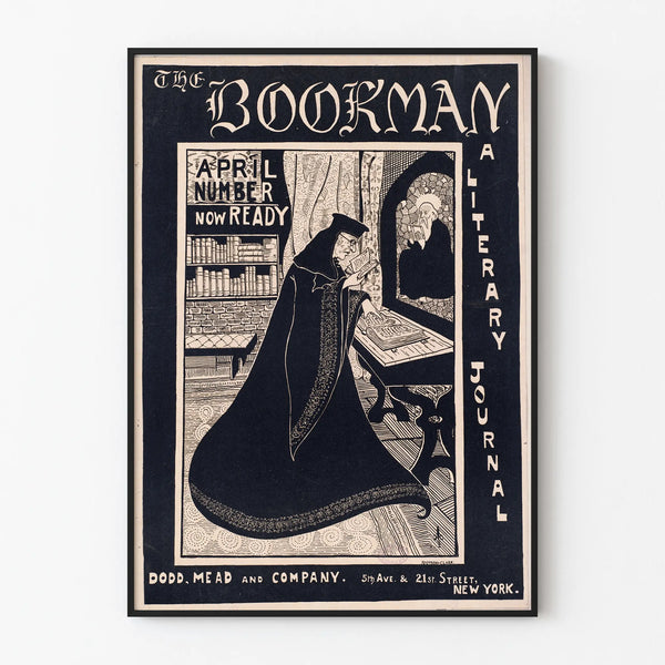 Vintage poster The Bookman - Literary magazine of the era