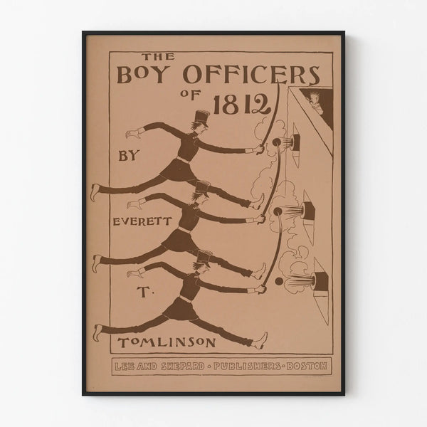 Vintage poster The Boy Officers of 1812 for wall decoration