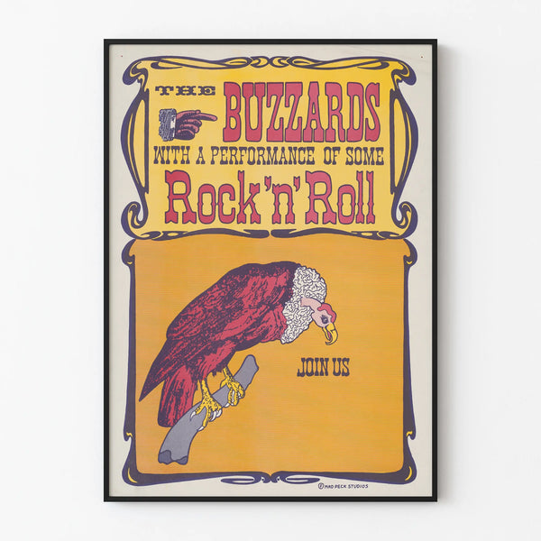 Vintage Poster The Buzzards Rock'n'Roll
