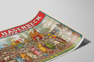Vintage poster Carl Hagenbeck Greater Shows - Indian colonies in ceremony — artwork view
