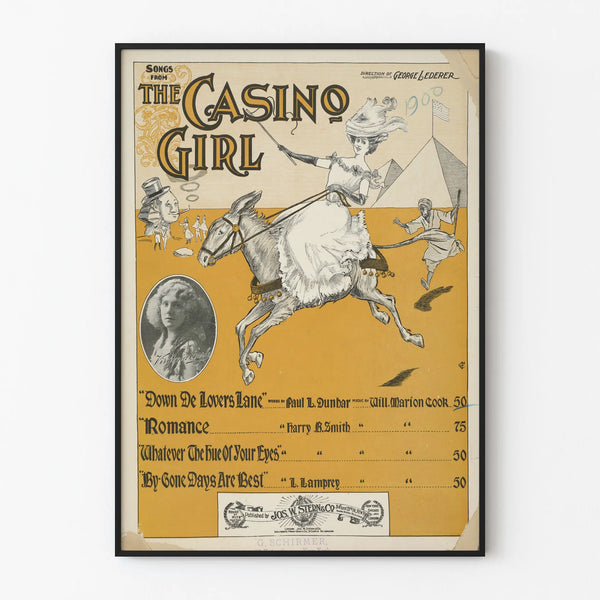 Vintage poster The Casino Girl classic wall decor
