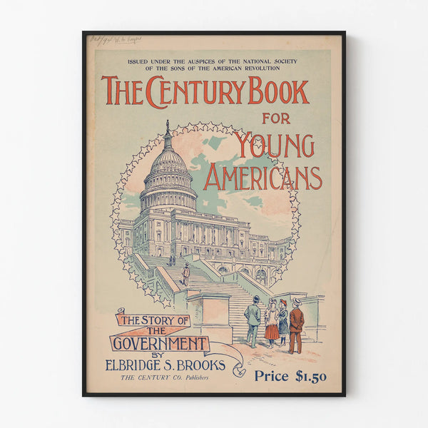 Vintage Poster The Century Book for Young Americans - Historical Wall Decoration