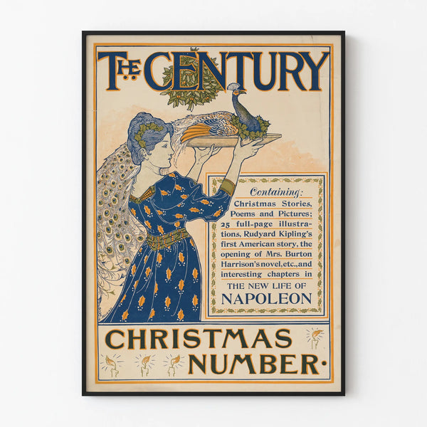 Vintage Poster The Century Christmas Number – Festive Wall Decoration