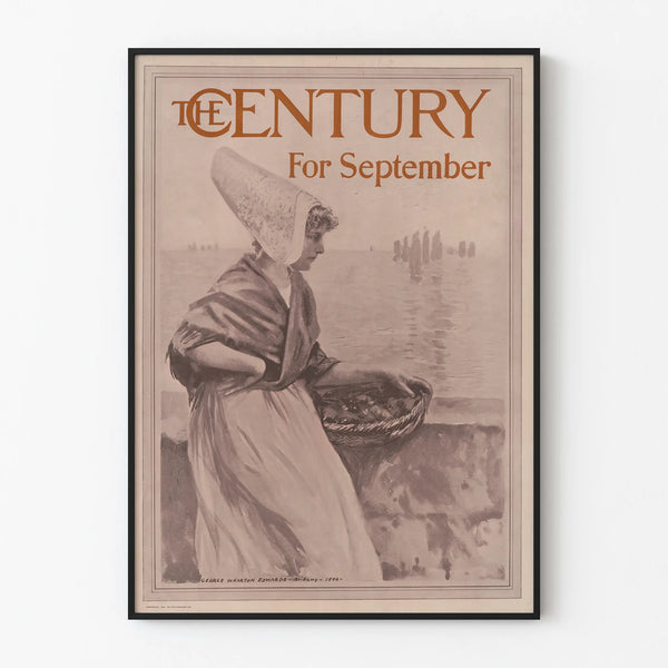 Vintage Poster The Century For September - Retro Wall Decoration