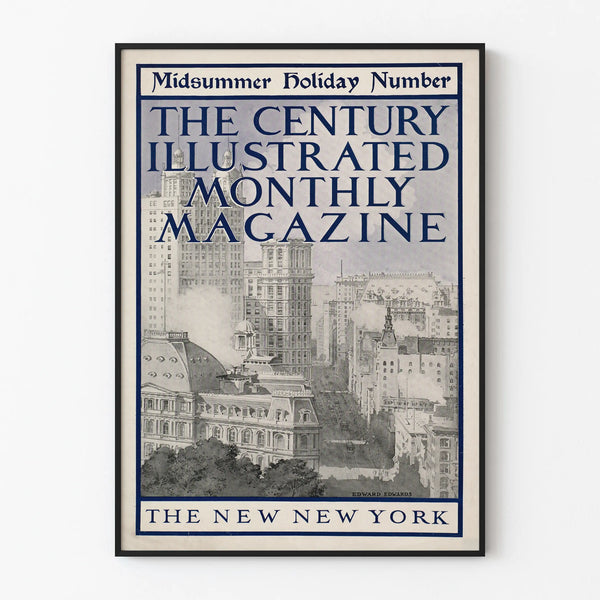 Vintage poster The Century Illustrated Monthly Magazine New York