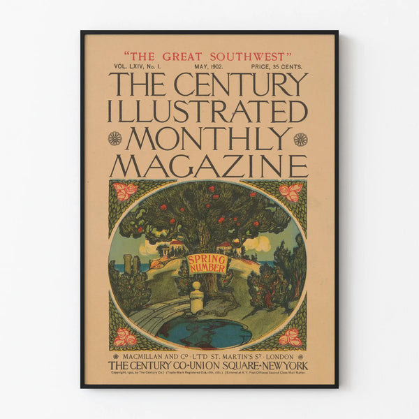 Vintage poster The Century Illustrated Monthly Magazine 1902