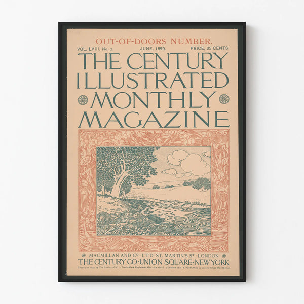 Vintage Poster The Century Illustrated Monthly Magazine 1899