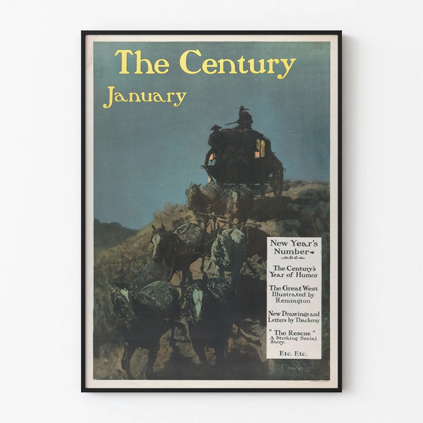 Vintage Poster The Century January - Twilight Teaming