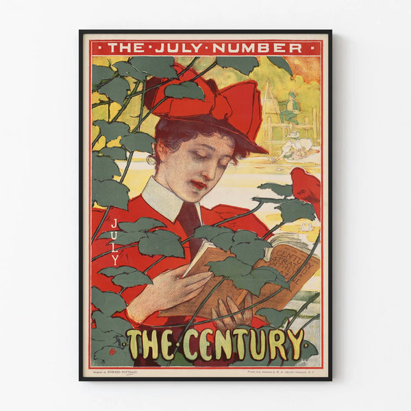 Vintage Poster The Century - The July Number, lecture and nature