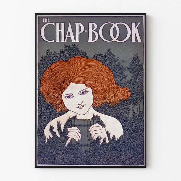 Vintage decorative poster The Chap-Book in Art Nouveau style