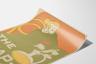 Vintage poster in the style of The Chap-Book Art Nouveau