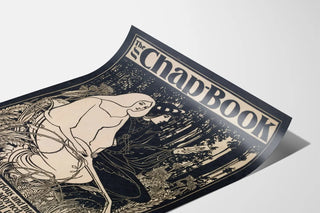 Art Nouveau Poster The Chap Book - Vintage black and white illustration