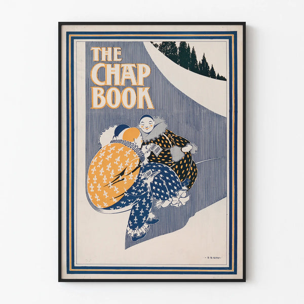 Vintage Poster The Chap Book No 11 - Simplified and Colorful Illustration