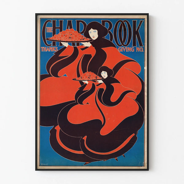 Vintage poster The Chap Book Thanksgiving - Retro wall decoration