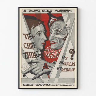 Vintage theater poster The Chief Thing by Nicholas Evreinoff
