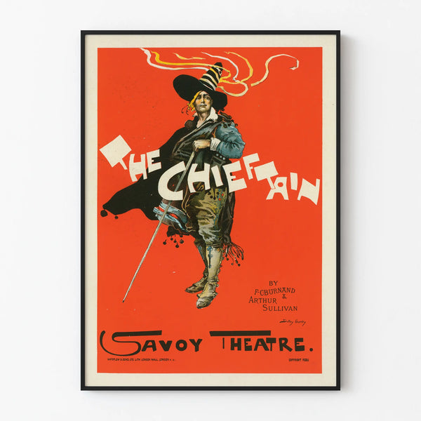 Vintage poster The Chieftain Savoy Theatre wall decoration