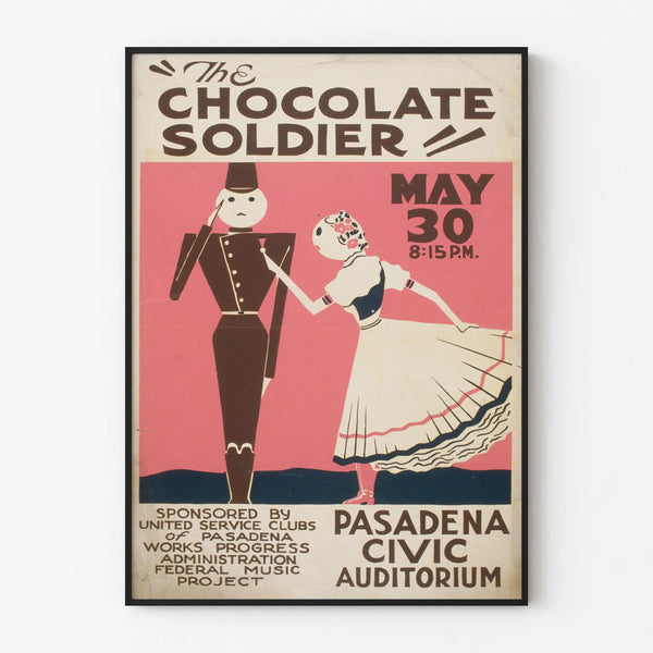 Vintage Poster The Chocolate Soldier - Retro Wall Decoration