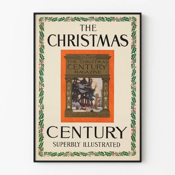 Vintage Poster The Christmas Century for Festive Wall Decoration