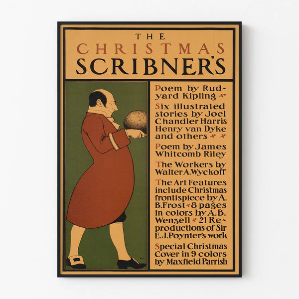 Vintage Poster The Christmas Scribner's Wall Decoration