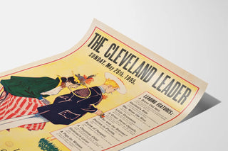 Vintage Poster The Cleveland Leader - May 1895