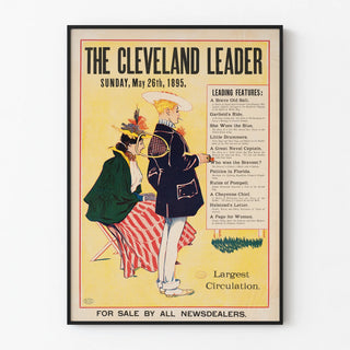 Vintage Poster The Cleveland Leader - May 1895