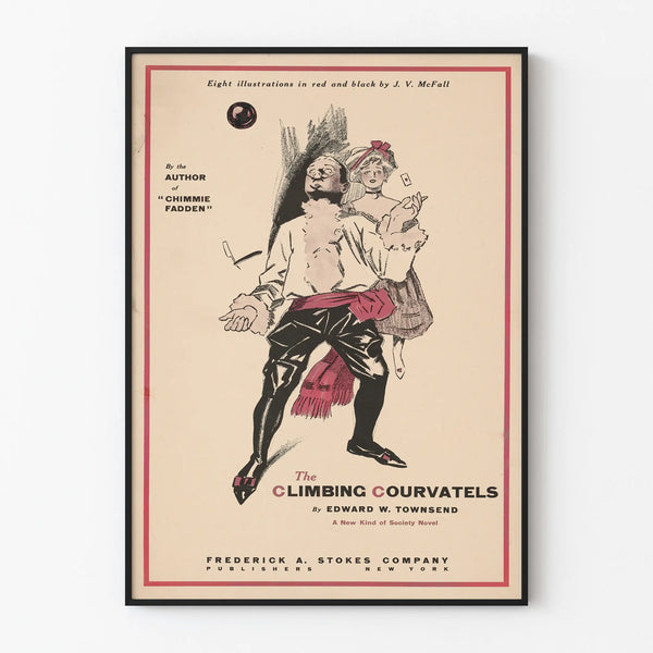 Vintage poster The Climbing Courvatels - Illustration J.V. McFall