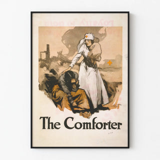 Vintage poster The Comforter - War nurse providing comfort
