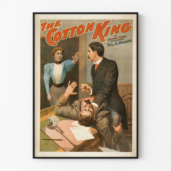Vintage poster The Cotton King by Sutton Vane