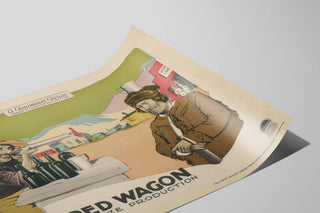Vintage Western Poster The Covered Wagon — artwork view