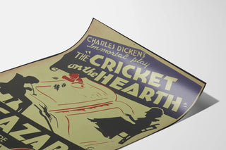 Vintage poster of The Cricket on the Hearth by Charles Dickens