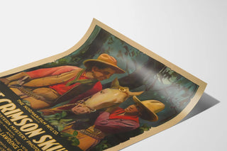 Vintage Western Poster The Crimson Skull
