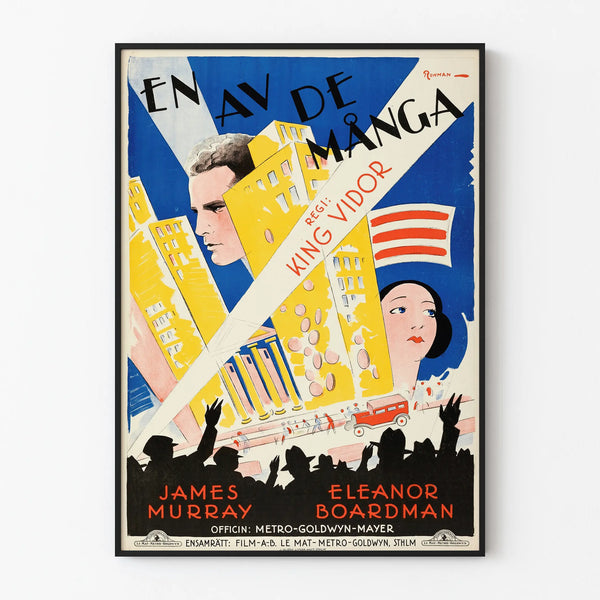 Vintage Hollywood Film Poster in Art Deco Style