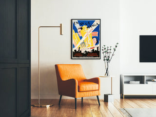 Vintage Hollywood Film Poster in Art Deco Style
