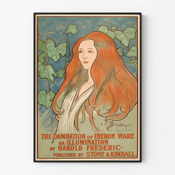 Vintage Artistic Poster The Damnation of Theron Ware