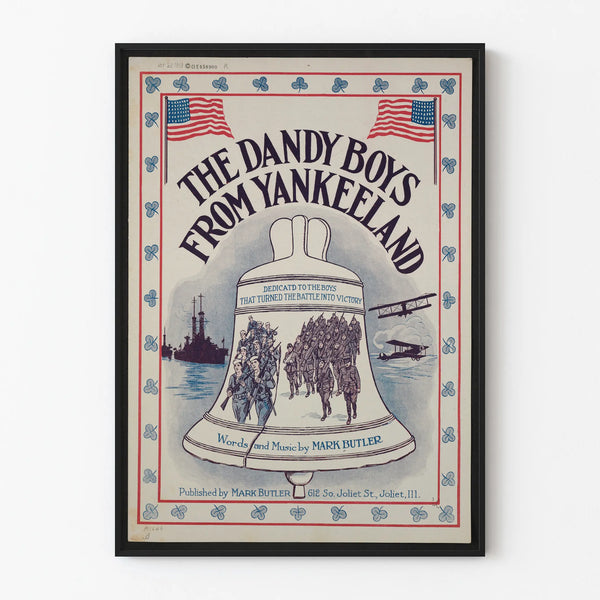 Vintage poster The Dandy Boys From Yankeeland – patriotic wall decoration
