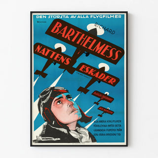 Vintage Poster of Pilots and Airplanes The Dawn Patrol