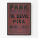 Vintage Poster of the Theatre The Devil of Pisa