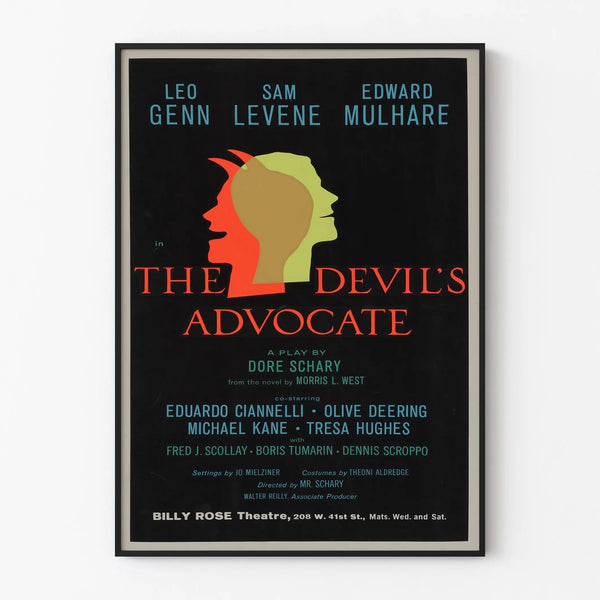 Vintage Poster The Devil's Advocate – Theater and Cinema Wall Decoration