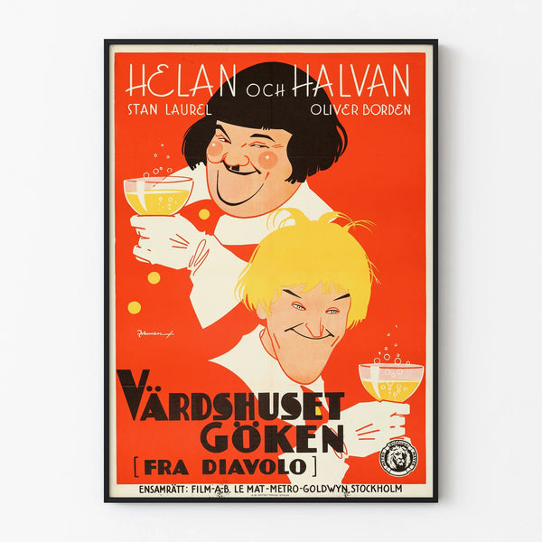 Vintage wall decoration poster « Värdshuset Göken » – comedy film poster