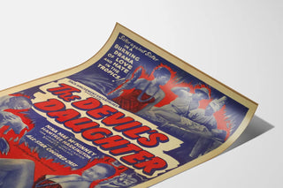 Vintage Poster The Devil's Daughter Retro Design