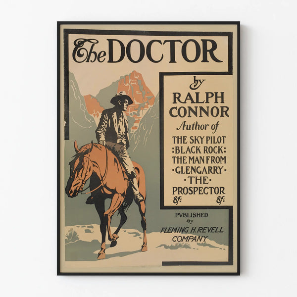 Vintage poster The Doctor - Western equestrian wall decoration